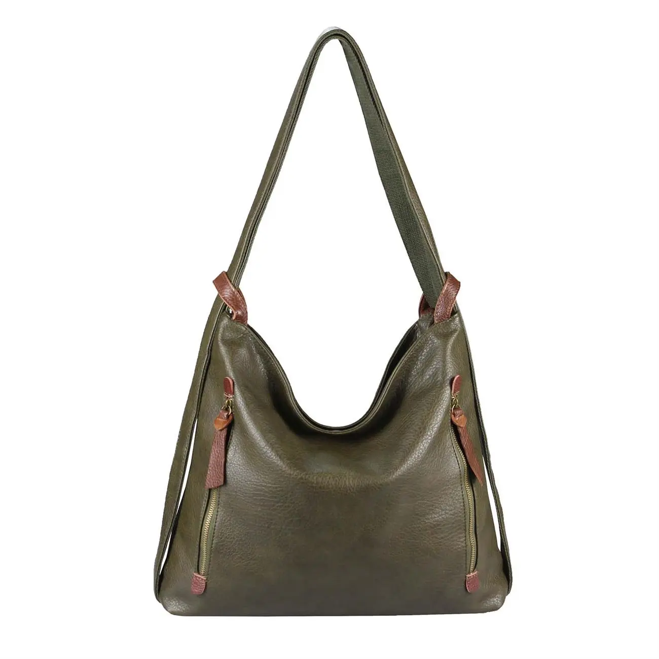 OBC Damen Tasche Rucksack 2in1 Umhängetasche Schultertasche Daypack Rucksacktasche