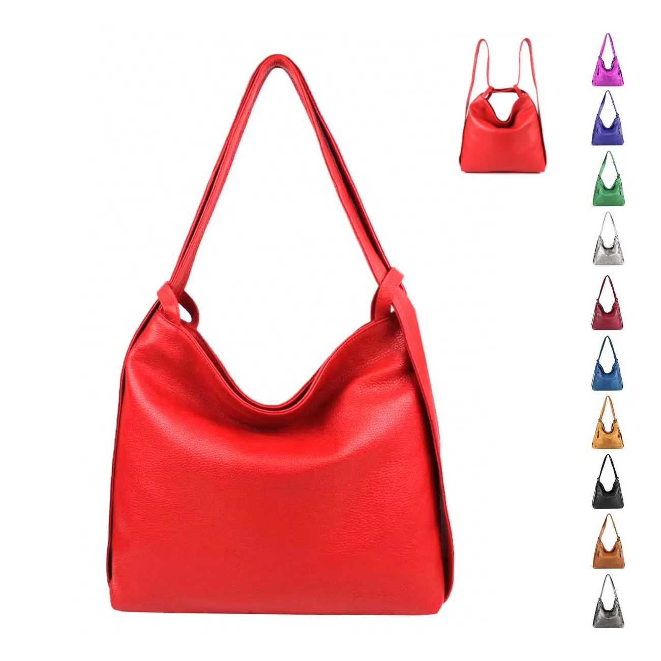 OBC Damen Tasche Rucksack 2in1 Umhängetasche Schultertasche Daypack Rucksacktasche