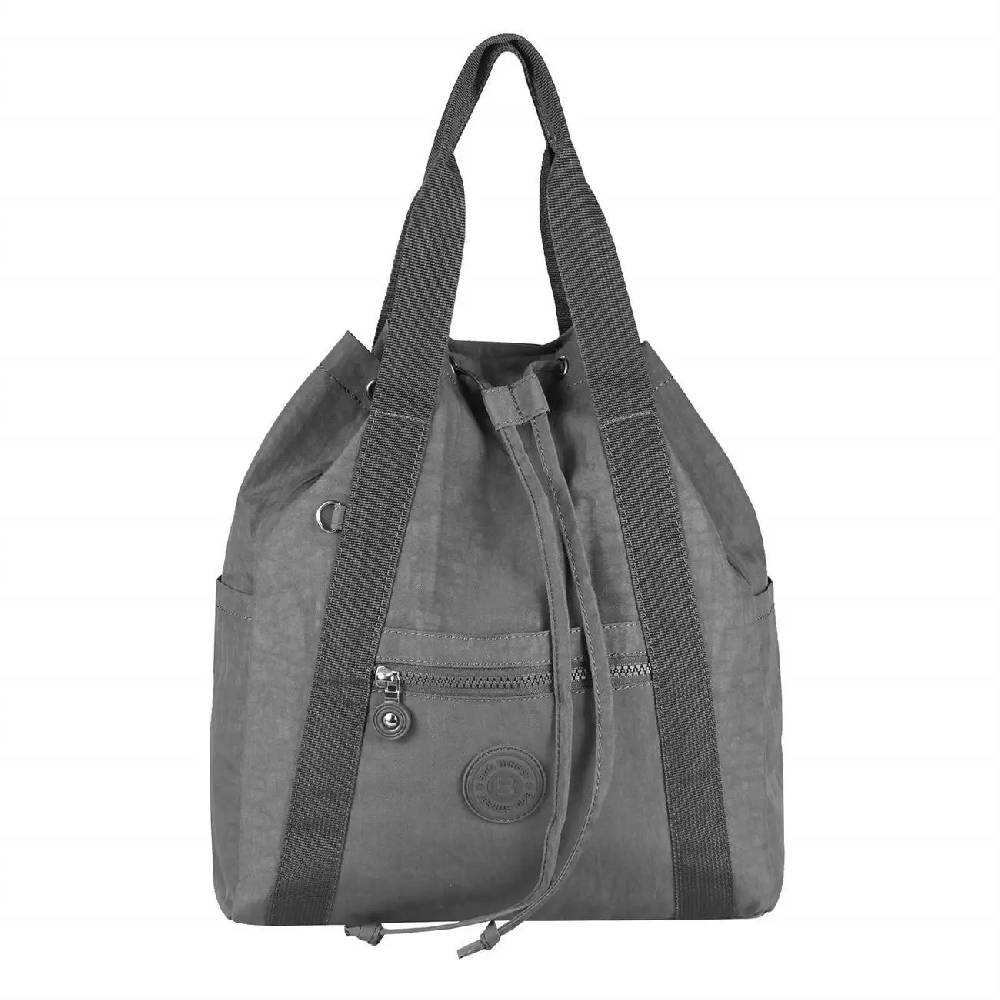 OBC Damen Tasche Rucksack Handtasche Cityrucksack Crinkle Nylon Backpack Schultertasche Damenrucksack Daypack