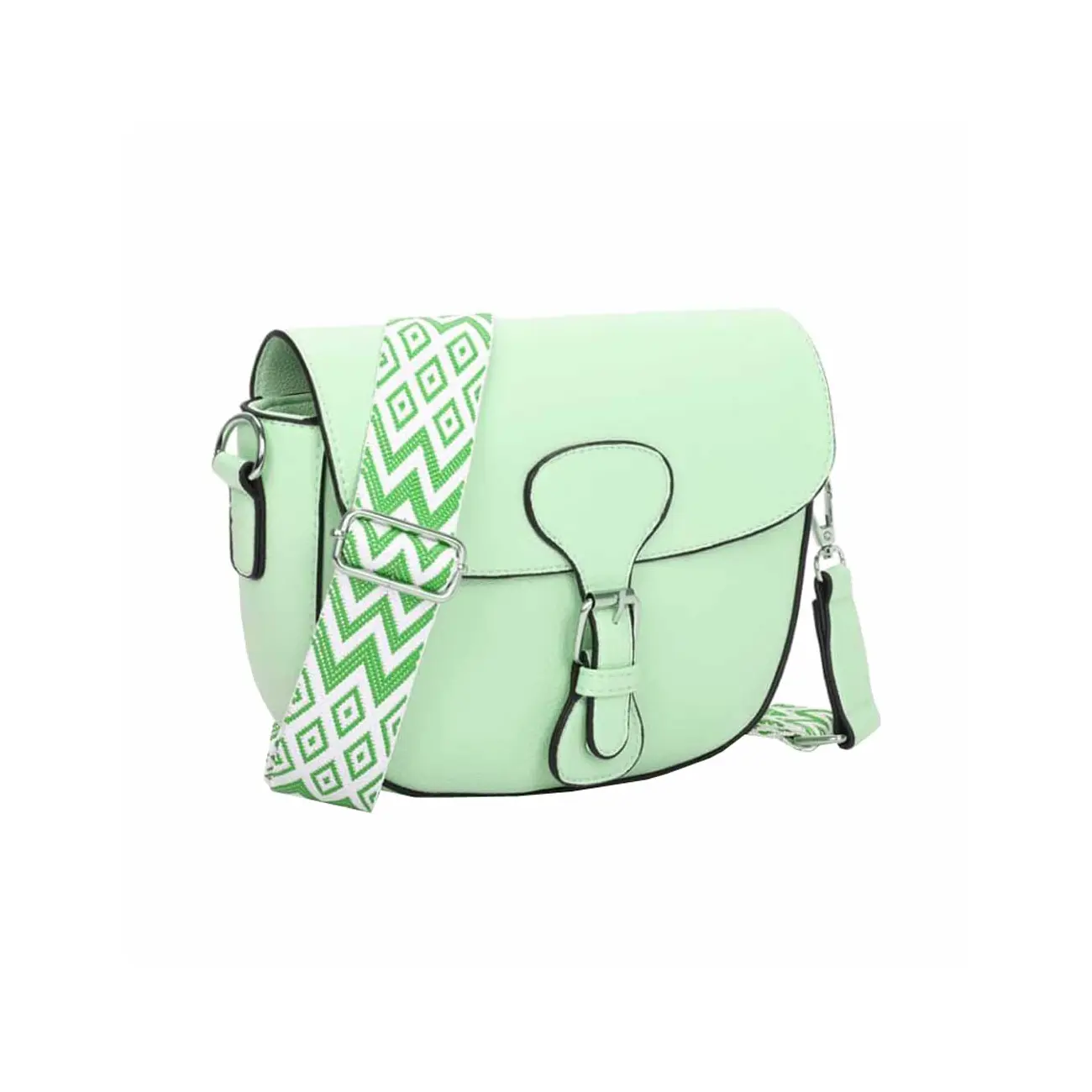 OBC Damen Tasche Schultertasche Crossbody Umhängetasche CrossOver Handtasche Überschlagtasche Bodybag Abend Freizeit Reise