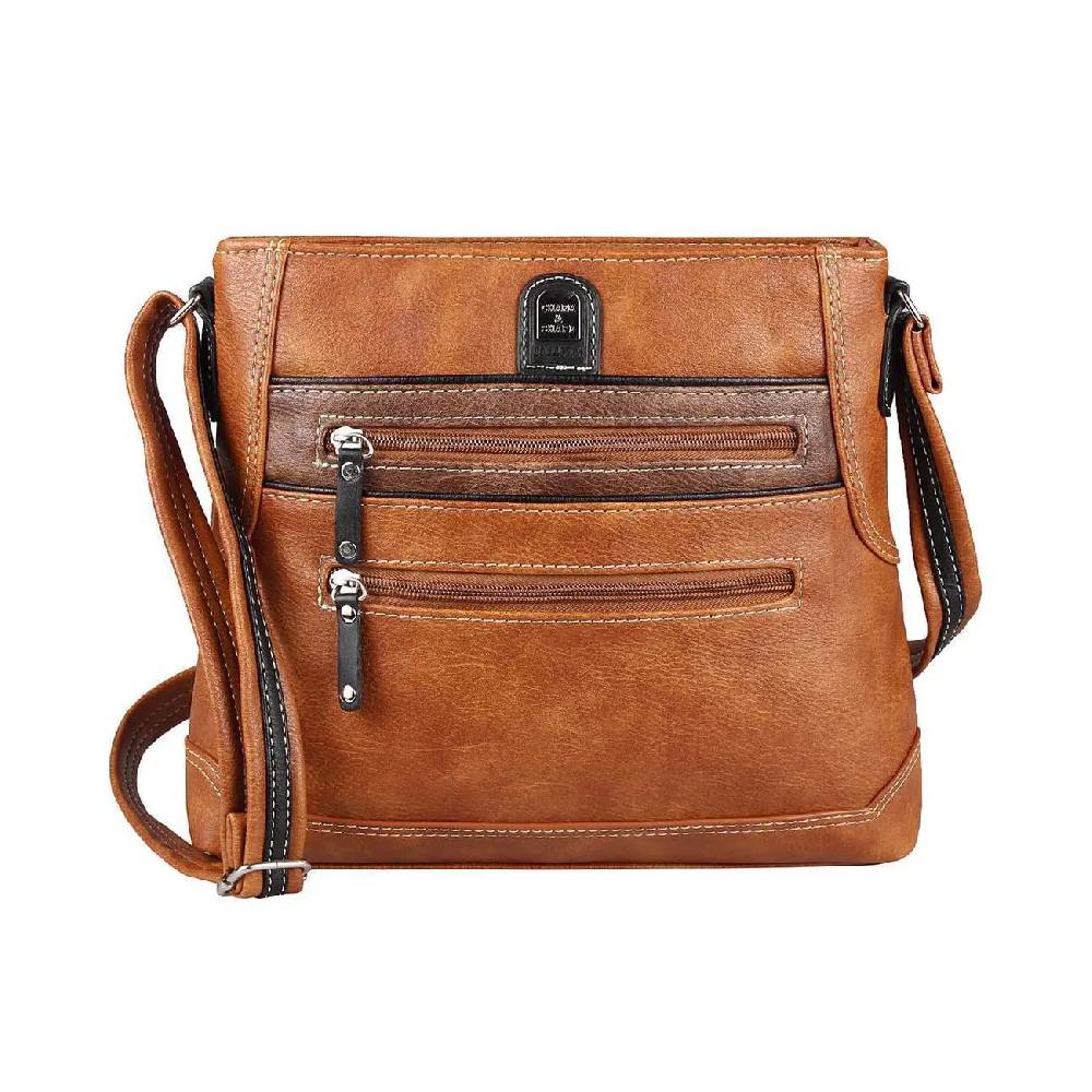 OBC Damen Tasche Schultertasche Shopper Leder Optik Crossbody Umhängetasche Crossover Beuteltasche Reisetasche