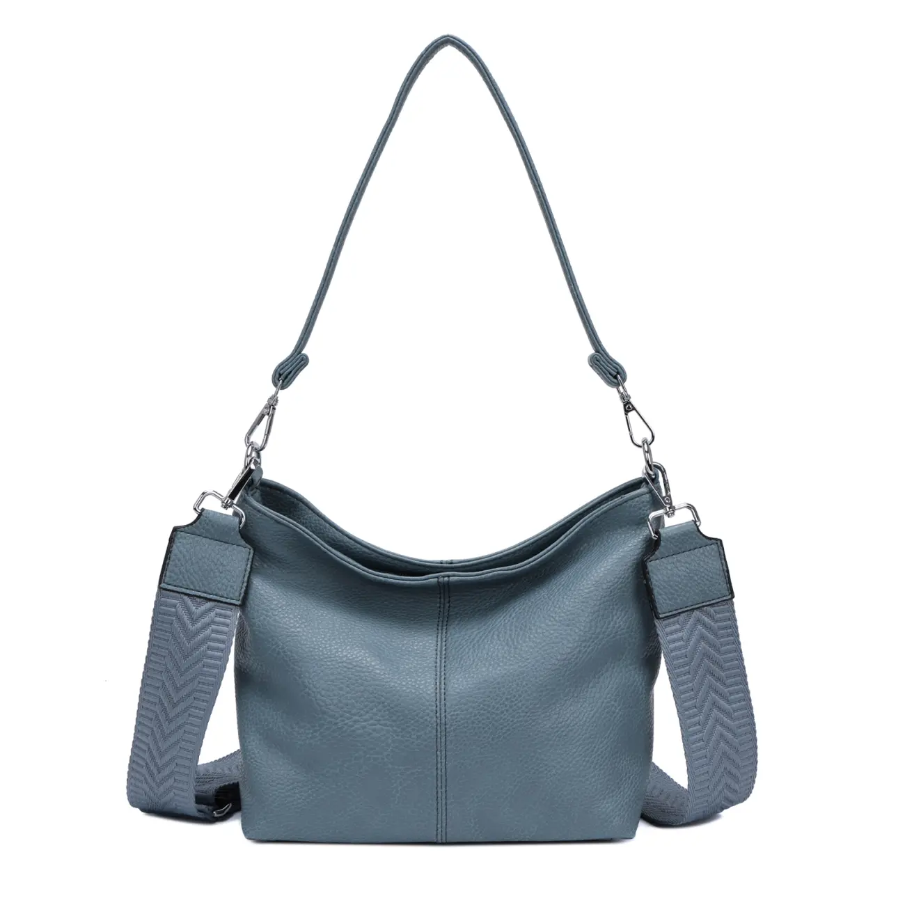 OBC Damen Tasche Shopper Brusttasche Hobo Bag Schultertasche Crossbody Umhängetasche Beuteltasche Handtasche Crossover BodyBag Leder Optik