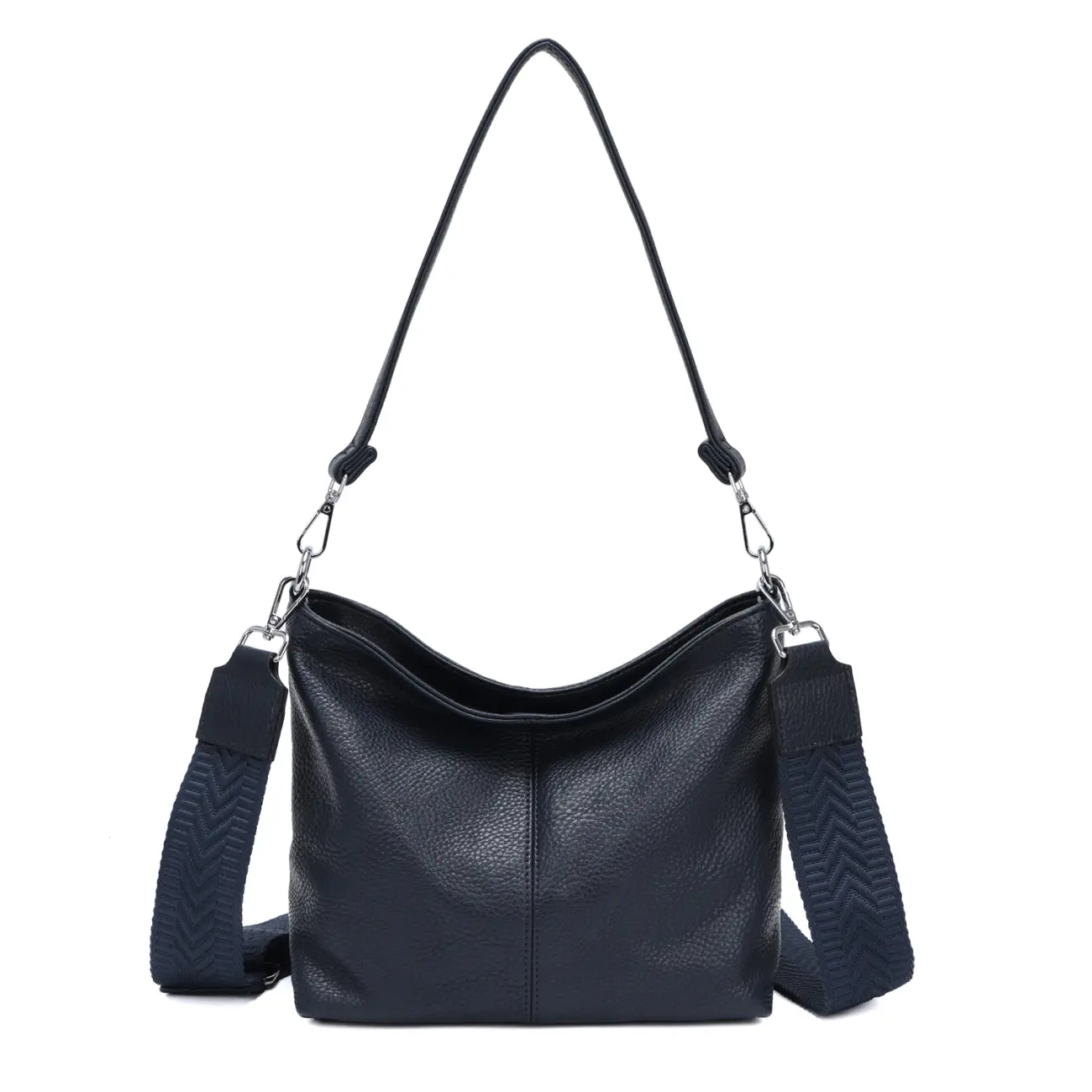 OBC Damen Tasche Shopper Brusttasche Hobo Bag Schultertasche Crossbody Umhängetasche Beuteltasche Handtasche Crossover BodyBag Leder Optik