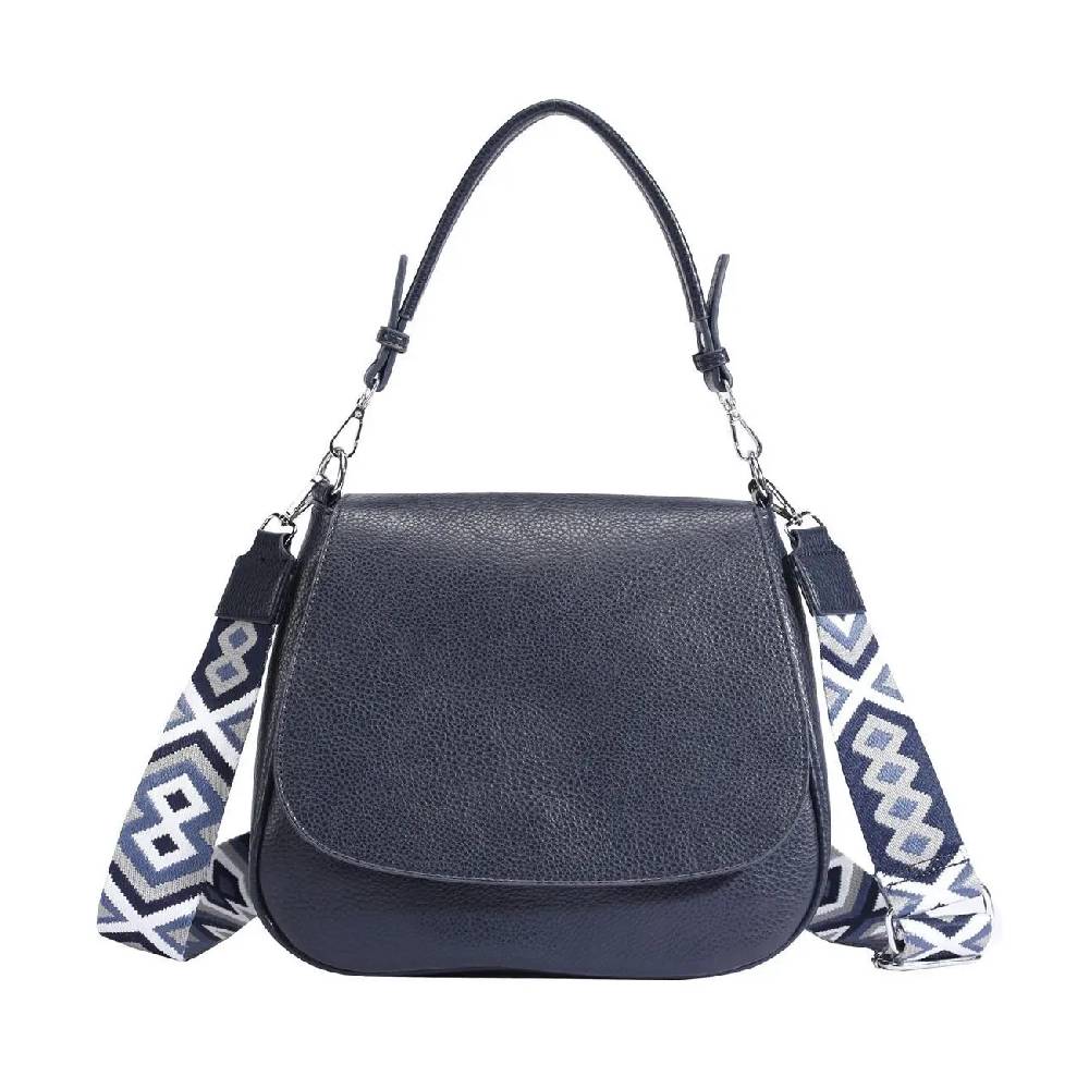 OBC Damen Tasche Shopper Hobo Bag Schultertasche Cross Over Body Bag Umhängetasche Beuteltasche Handtasche Henkeltasche Leder Optik