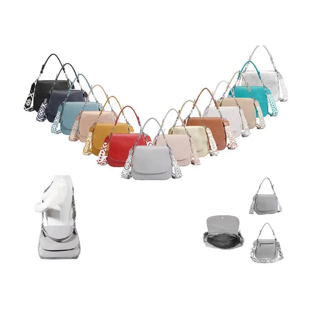 OBC Damen Tasche Shopper Hobo Bag Schultertasche Cross Over body Bag Umhängetasche Beuteltasche Handtasche Henkeltasche Leder Optik