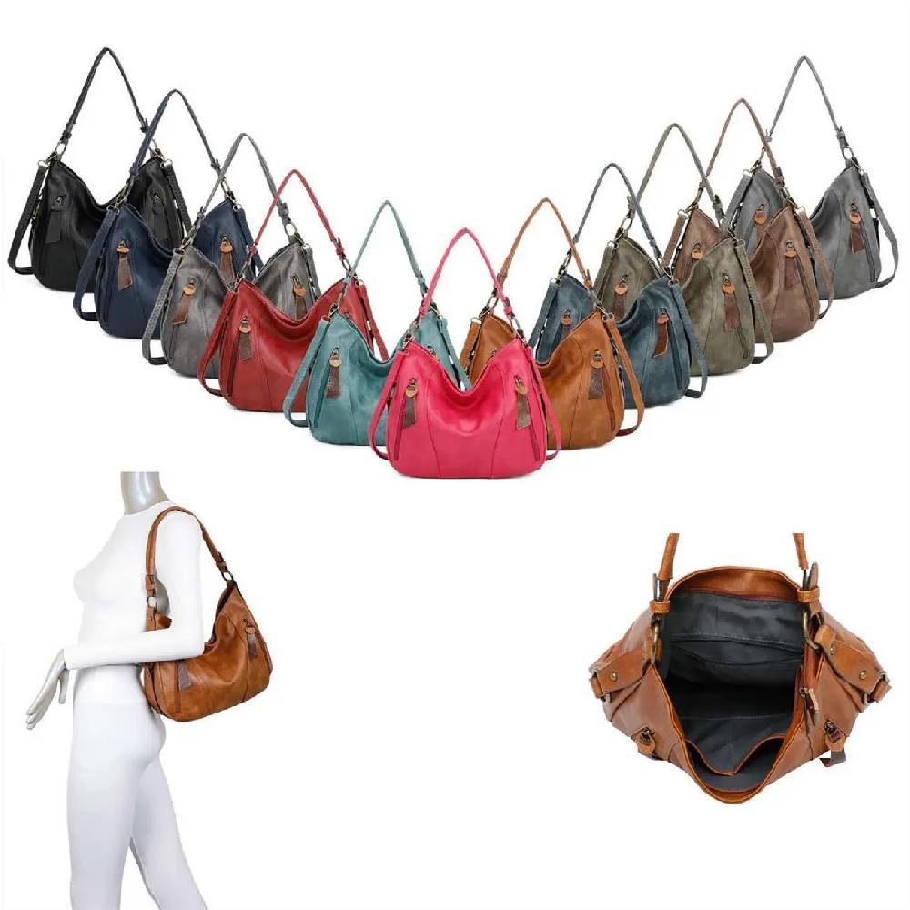 OBC Damen Tasche Shopper Hobo-Bag Schultertasche Leder Optik Umhängetasche Handtasche Crossover Reisetasche Beuteltasche Handtasche OBC Damen Tasche Shopper Hobo-Bag Schultertasche Leder Optik Umhängetasche Handtasche Crossover Reisetasche Beuteltasche Handtasche