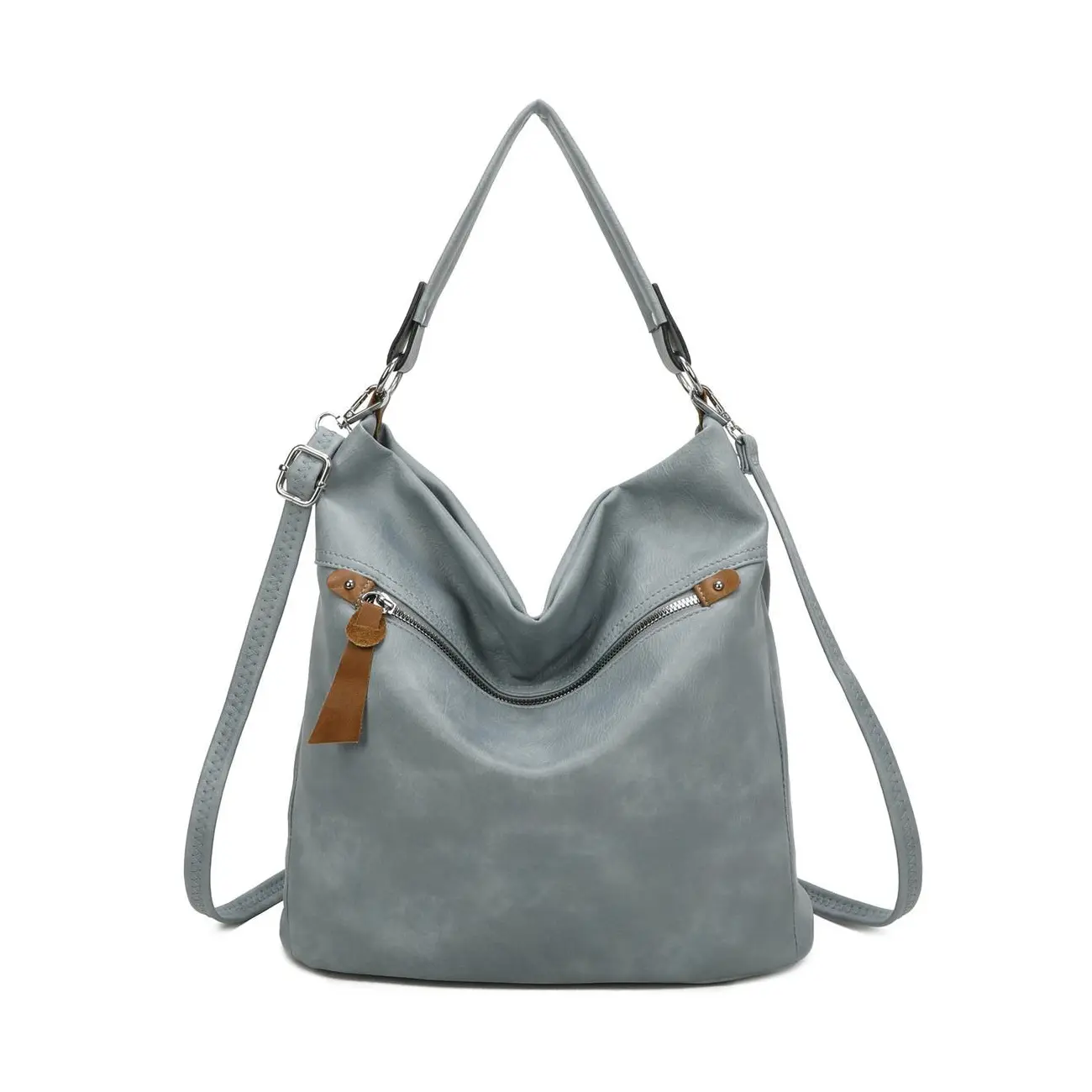 OBC DAMEN TASCHE SHOPPER Hobo-Bag Schultertasche Umhängetasche Handtasche CrossOver Damentasche Beuteltasche Henkeltasche Reise Leder Optik