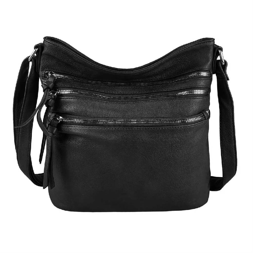 OBC DAMEN TASCHE SHOPPER Schultertasche Umhängetasche CrossOver Crossbody Henkeltasche Beuteltasche Handtasche City Bag Reise Kunst-Leder