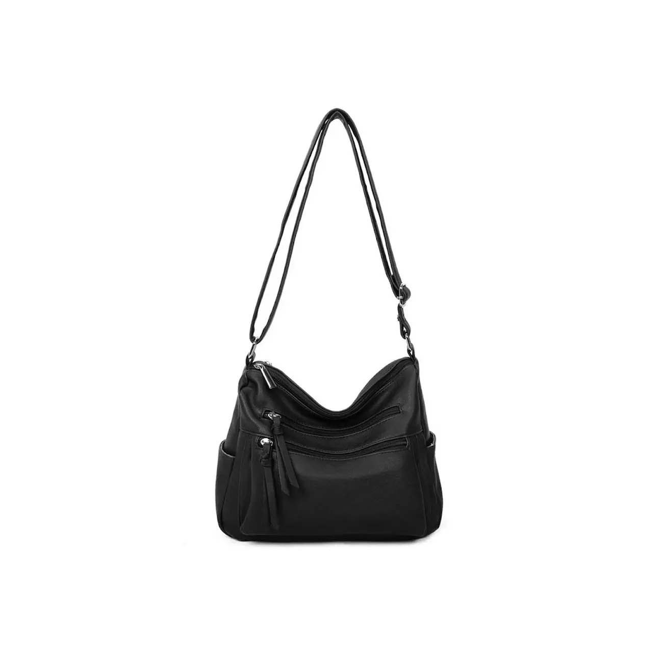 OBC DAMEN TASCHE SHOPPER Schultertasche Umhängetasche Crossbody Henkeltasche Beuteltasche CrossOver Handtasche City Bag Reise Kunst-Leder