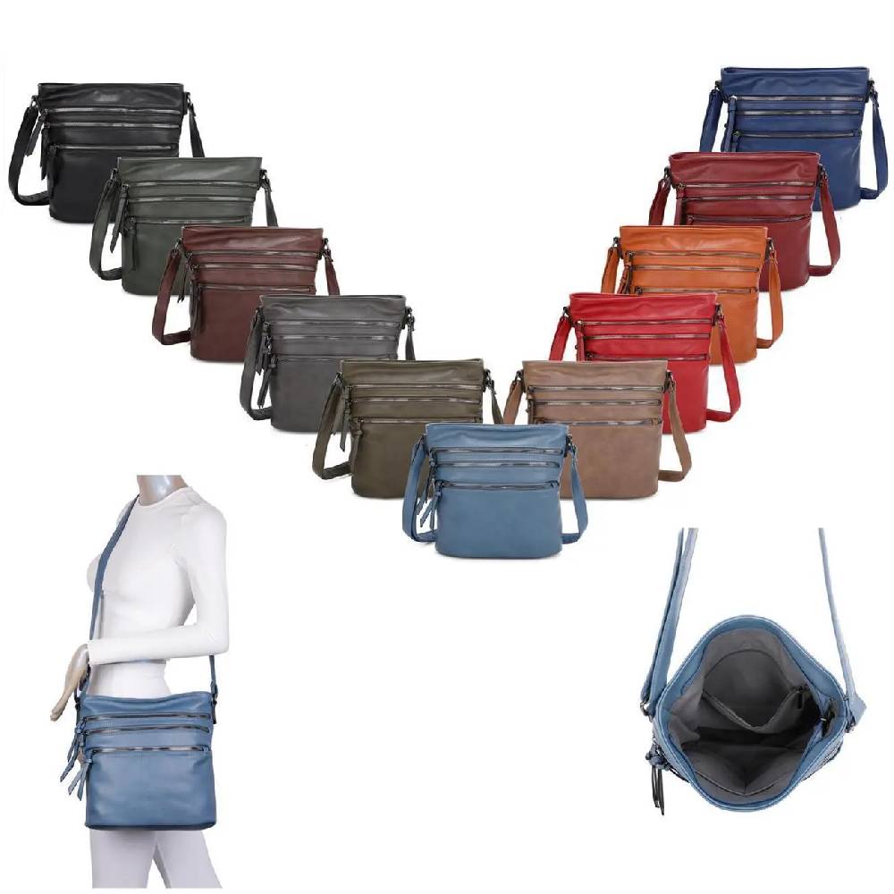 OBC DAMEN TASCHE SHOPPER Schultertasche Umhängetasche CrossOver Crossbody Henkeltasche Beuteltasche Handtasche City Bag Reise Kunst-Leder