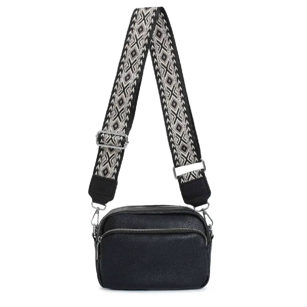 OBC Damen Tasche Umhängetasche Crossbody Bag Brusttasche Muster Gürtel Crossover Bodybag Gürteltasche Schultertasche Bauchtasche Handytasche Hüfttasche