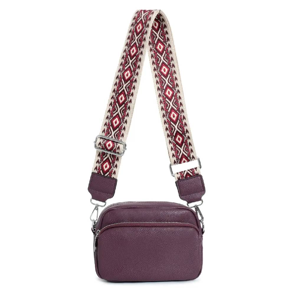 OBC Damen Tasche Umhängetasche Crossbody Bag Brusttasche Muster Gürtel Crossover Bodybag Gürteltasche Schultertasche Bauchtasche Handytasche Hüfttasche