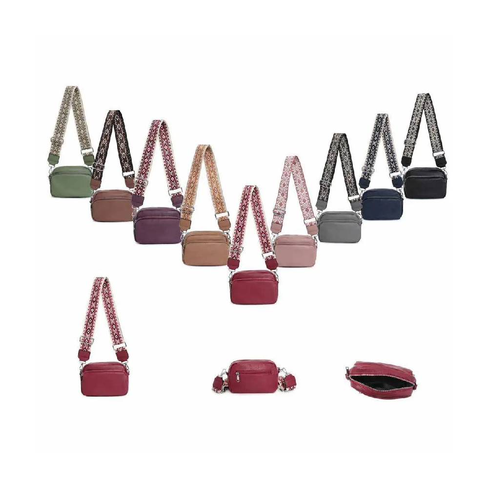 OBC Damen Tasche Umhängetasche Crossbody Bag Brusttasche Muster Gürtel Crossover Bodybag Gürteltasche Schultertasche Bauchtasche Handytasche Hüfttasche