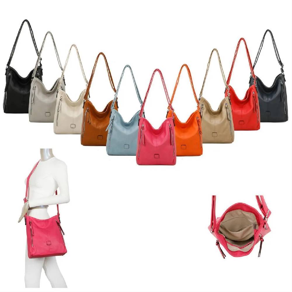 OBC DAMEN TASCHE Umhängetasche Schultertasche Shopper Crossbody Henkeltasche CrossOver Kunstleder Beuteltasche Handtasche Hobo Bag Reise