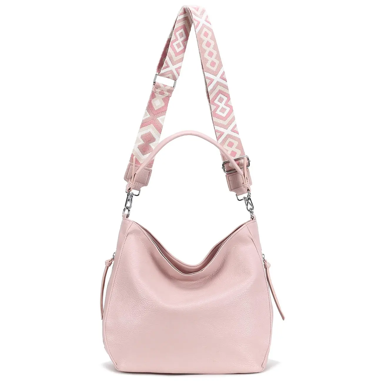 OBC Damen Tasche XXL Shopper Hobo Bag Schultertasche Crossbody Umhängetasche Beuteltasche Handtasche Crossover Leder Optik