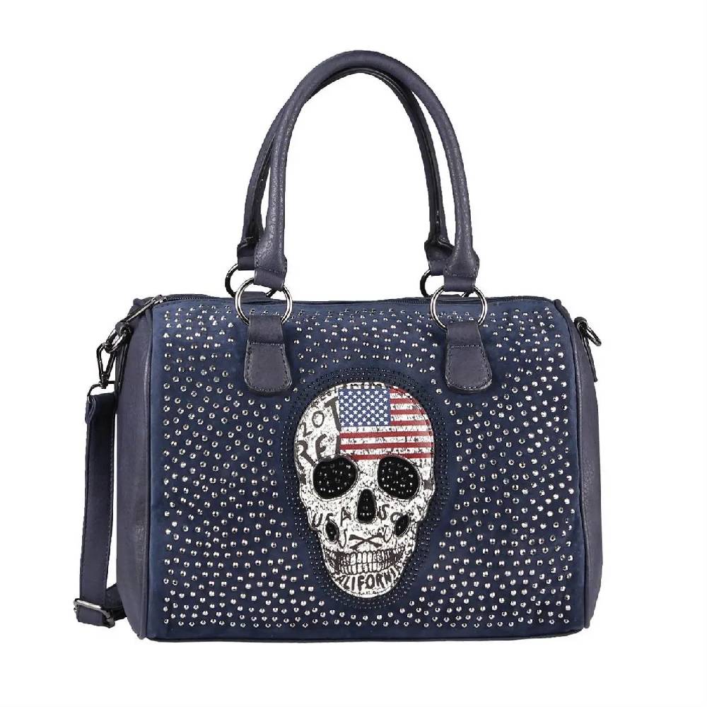 OBC Damen Totenkopf Skull Tasche Schultertasche Rucksack Umhängetasche Handtasche