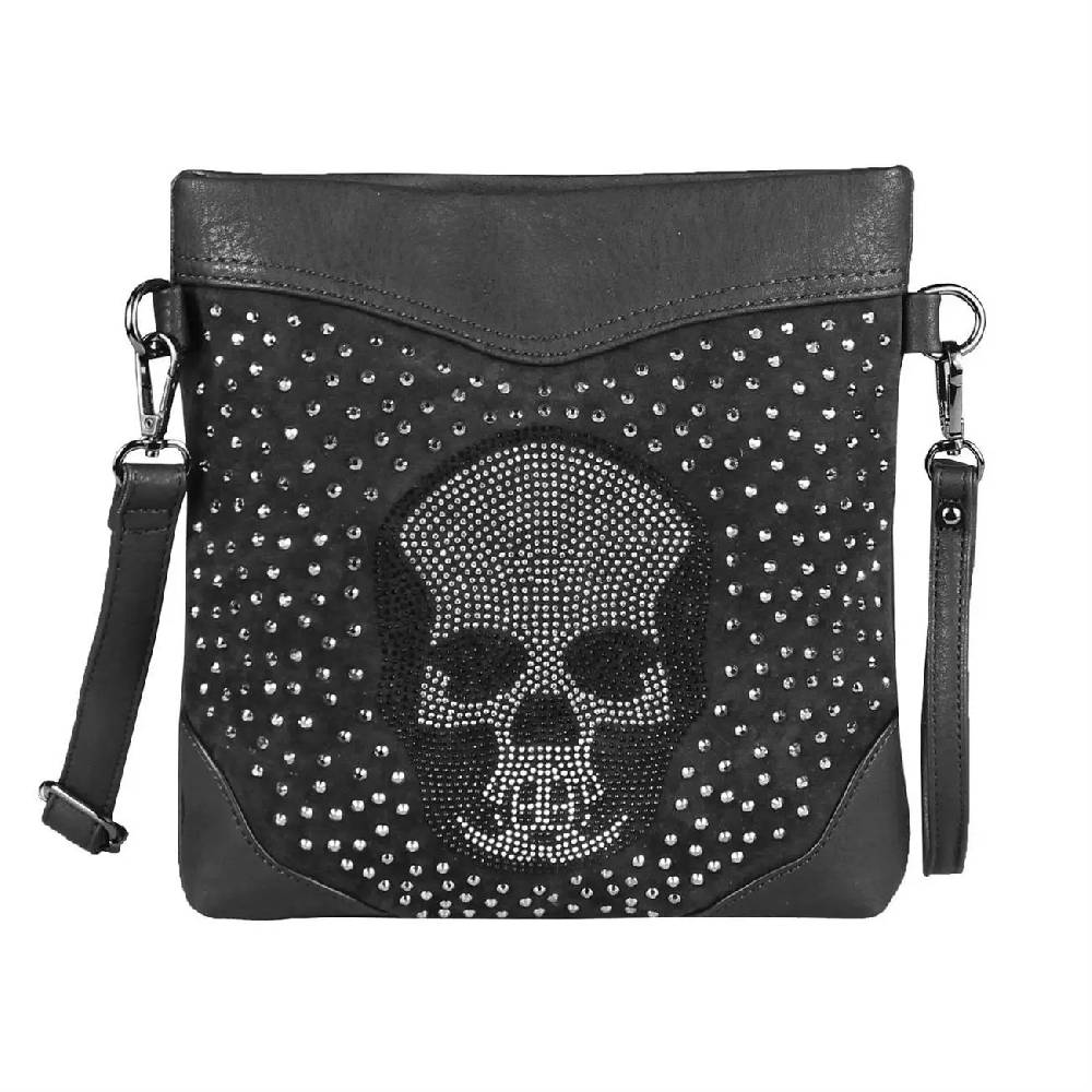 OBC Damen Totenkopf Skull Tasche Schultertasche Rucksack Umhängetasche Handtasche