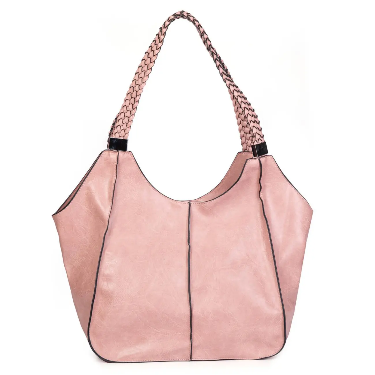 OBC DAMEN XXL Tasche Schultertasche Shopper Businesstasche Umhängetasche Workbag Henkeltasche Reisetasche FLECHTOPTIK Henkel Leder Optik