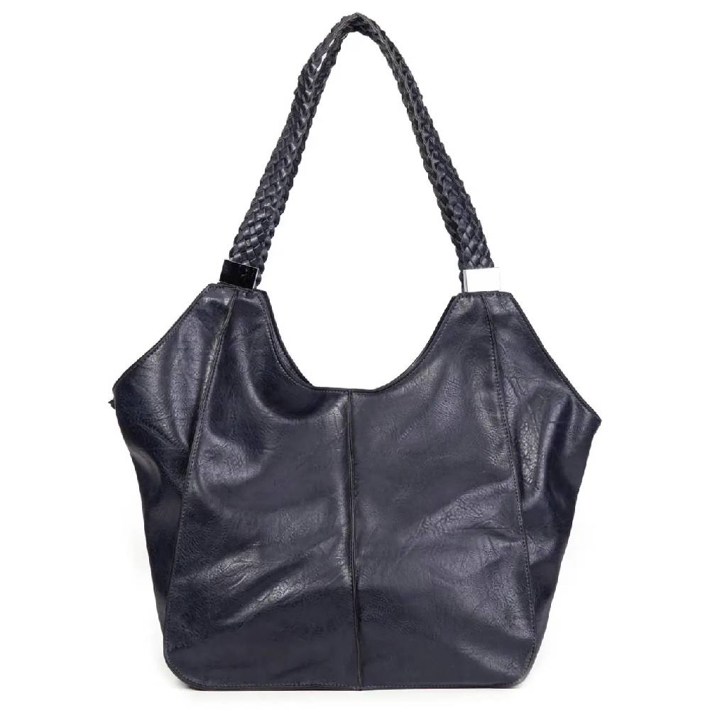 OBC DAMEN XXL Tasche Schultertasche Shopper Businesstasche Umhängetasche Workbag Henkeltasche Reisetasche FLECHTOPTIK Henkel Leder Optik