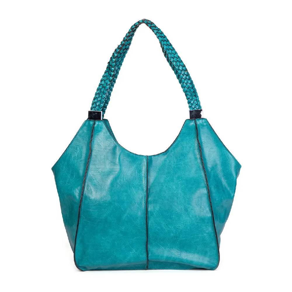 OBC DAMEN XXL Tasche Schultertasche Shopper Businesstasche Umhängetasche Workbag Henkeltasche Reisetasche FLECHTOPTIK Henkel Leder Optik