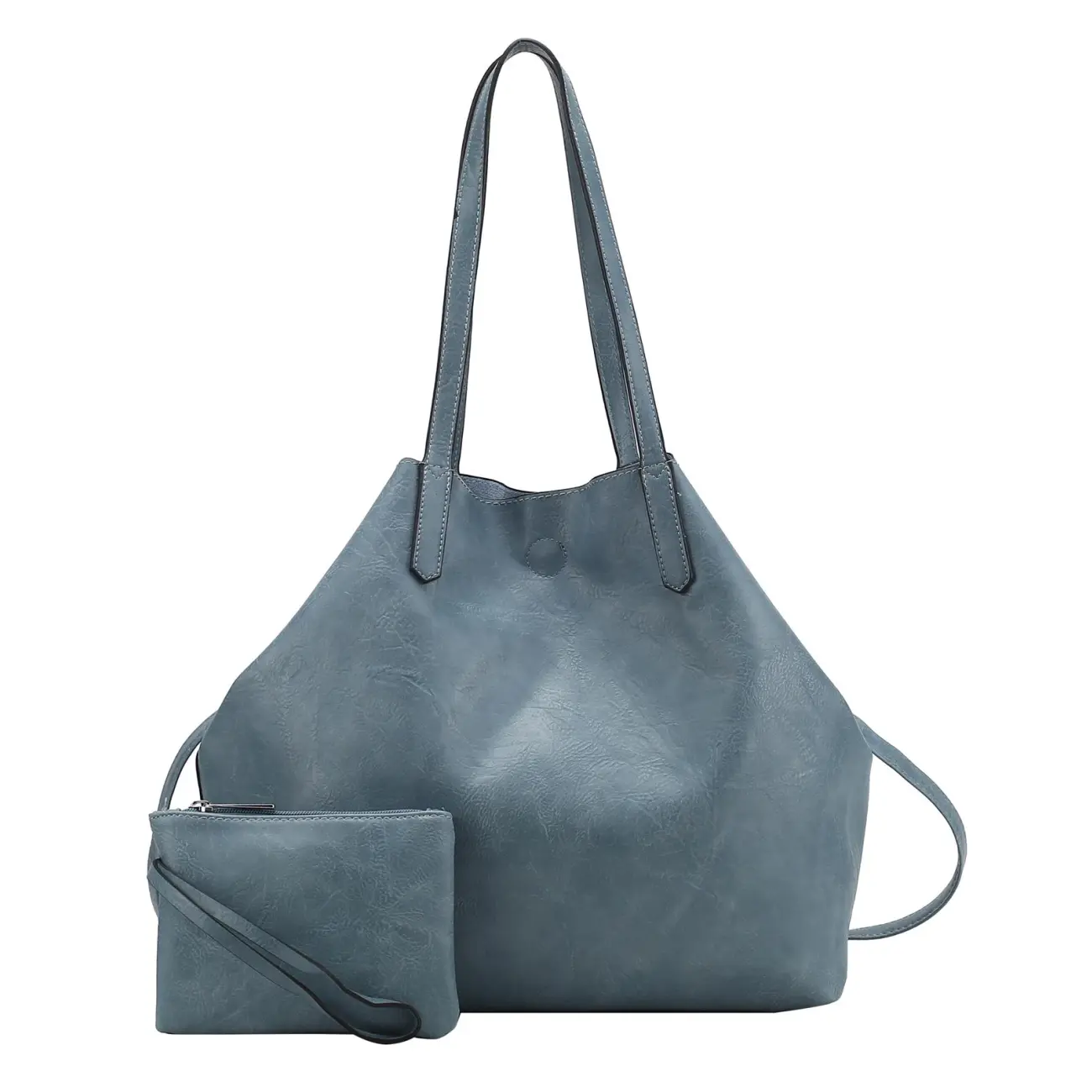 OBC Damen XXL Tasche Set 3in1 Shopper Handtasche Crossbody Hobo Bag Schultertasche Umhängetasche Cross-Over DIN-A4 Damentasche Reisetasche Beuteltasche Leder Optik