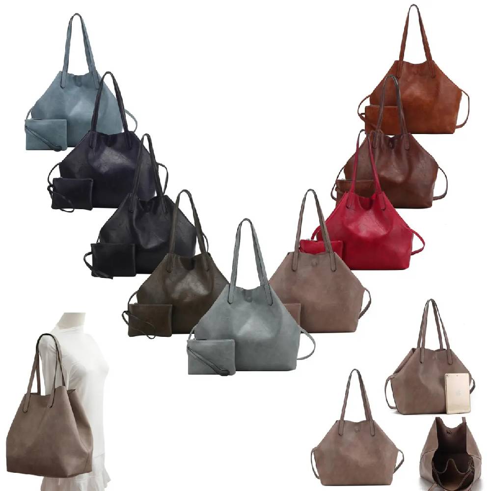 OBC Damen XXL Tasche Set 3in1 Shopper Handtasche Crossbody Hobo Bag Schultertasche Umhängetasche Cross-Over DIN-A4 Damentasche Reisetasche Beuteltasche Leder Optik OBC Damen XXL Tasche Set 3in1 Shopper Handtasche Crossbody Hobo Bag Schultertasche Umhängetasche Cross-Over DIN-A4 Damentasche Reisetasche Beuteltasche Leder Optik