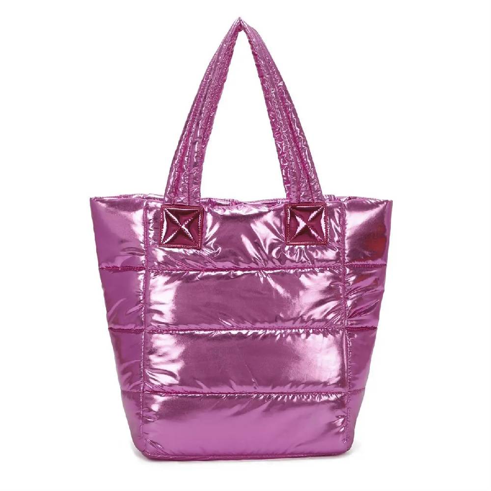 OBC ITALYSHOP24 XXL Damen Tasche Nylontasche Shopper Reisetasche Handtasche Schultertasche Umhängetasche Beuteltasche Weekender Shopping Bag Reisetasche