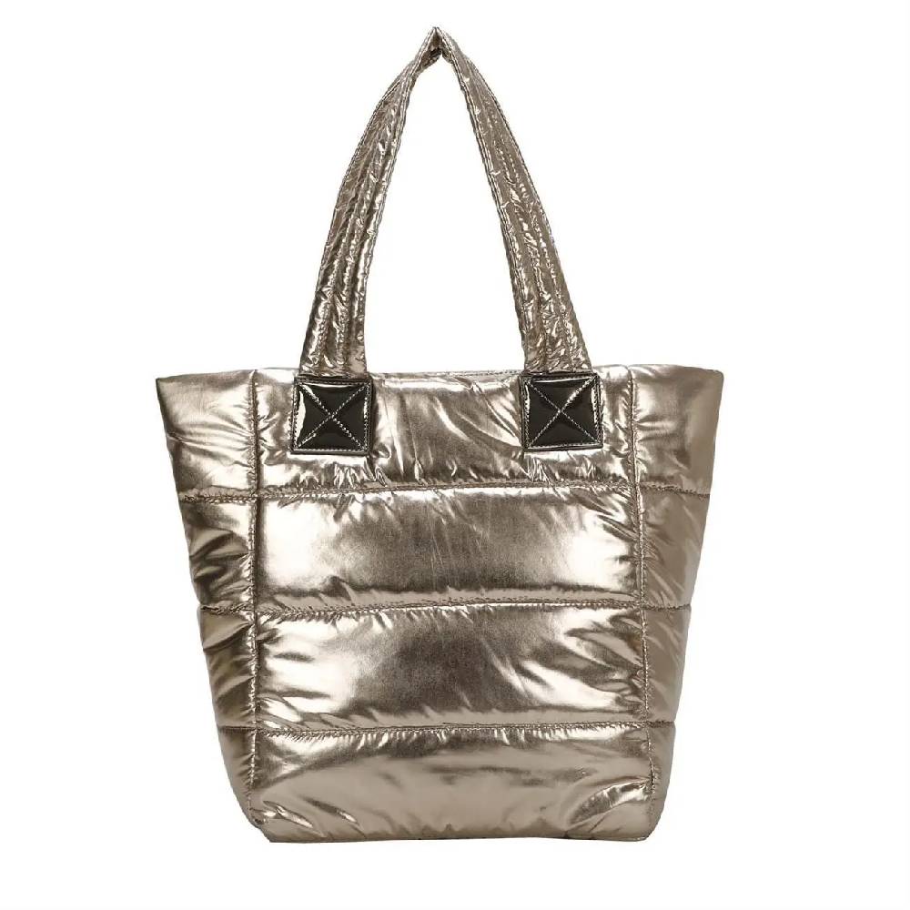 OBC ITALYSHOP24 XXL Damen Tasche Nylontasche Shopper Reisetasche Handtasche Schultertasche Umhängetasche Beuteltasche Weekender Shopping Bag Reisetasche