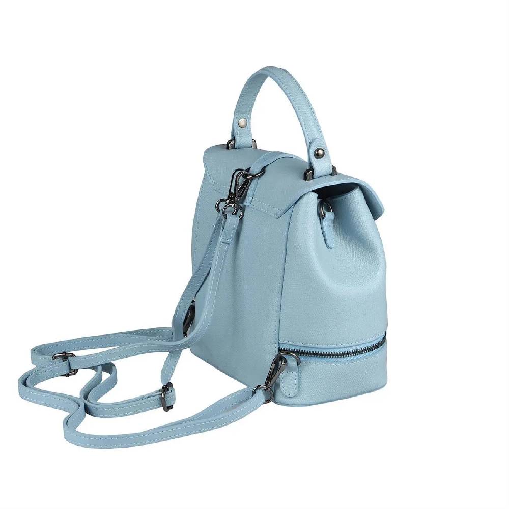 OBC MADE IN ITALY 2in1 DAMEN Echt LEDER TASCHE RUCKSACK Schultertasche Handtasche Umhängetasche Ledertasche Lederrucksack CrossOver Daypack Backpack