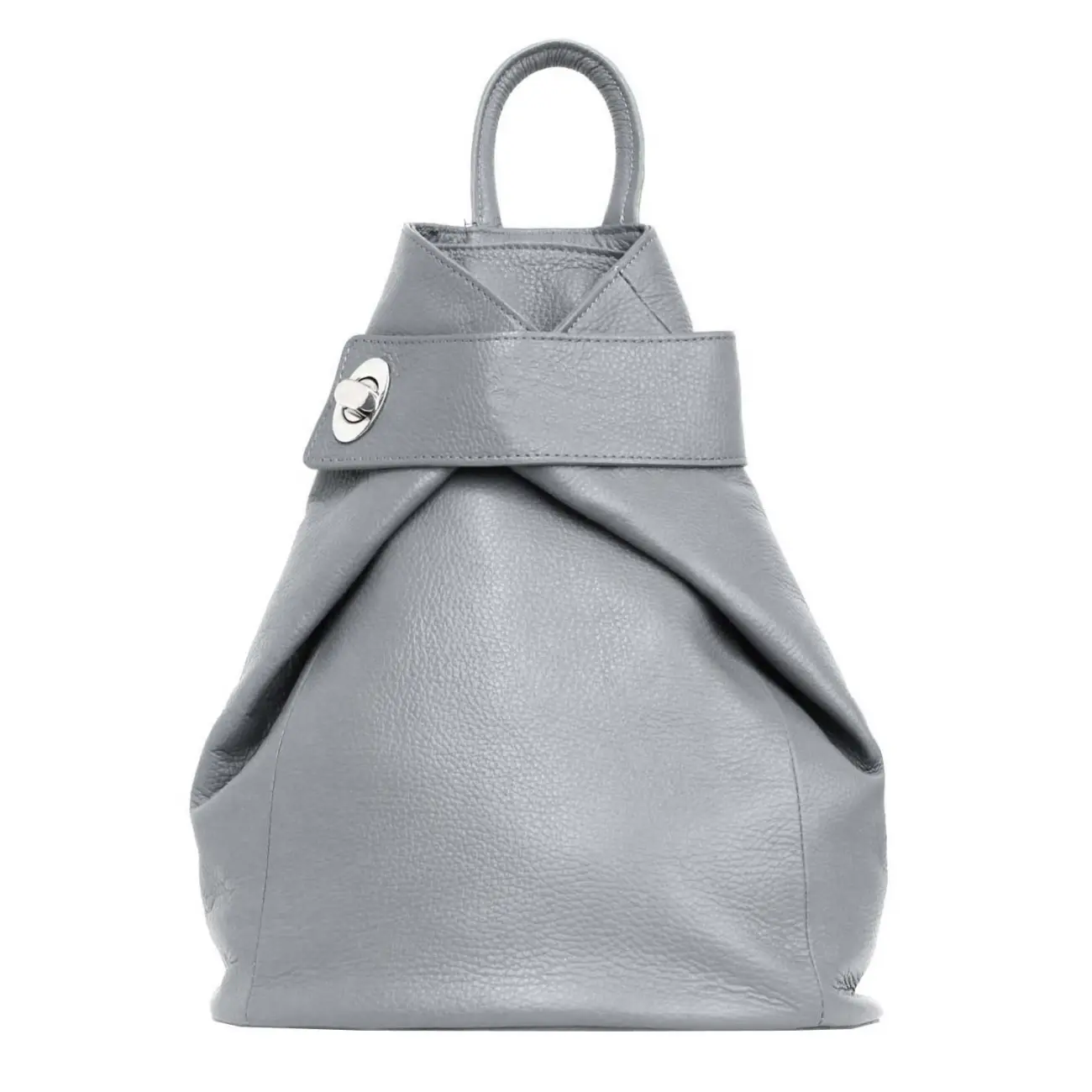 OBC Made In Italy Damen Echt Leder Rucksack Daypack Lederrucksack Tasche Schultertasche Ledertasche Handgepäck Nappaleder Reiserucksack Shopper