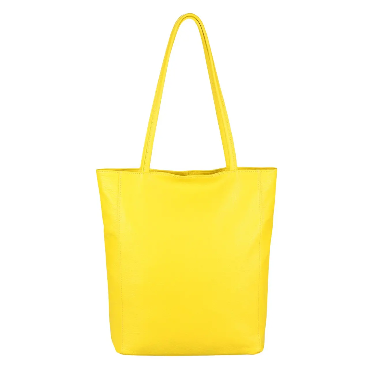 OBC Made In Italy Damen Echt Leder Tasche Shopper Schultertasche Henkeltasche Din-A4 Tote Bag Handtasche Umhängetasche Ledertasche Beuteltasche