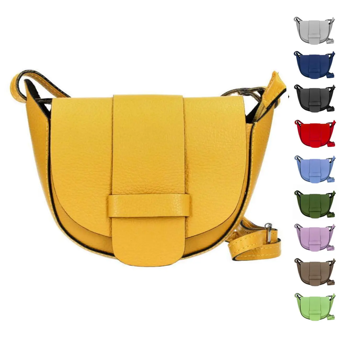 OBC MADE in ITALY DAMEN echt LEDER TASCHE Umhängetasche Ledertasche Schultertasche