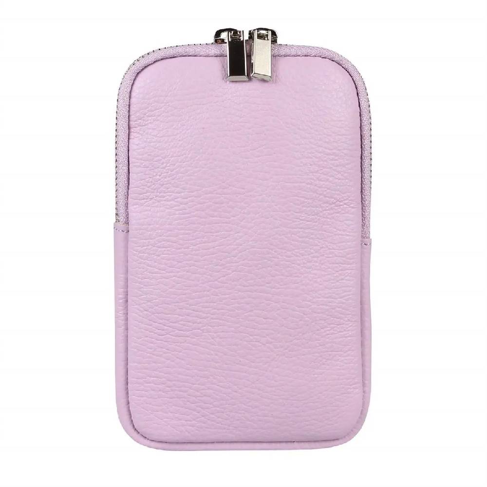 OBC Made In Italy Damen Leder Smartphone Tasche Umhängetasche Schultertasche Handytasche Minibag Geldtasche Ledertasche Crossbody Abendtasche