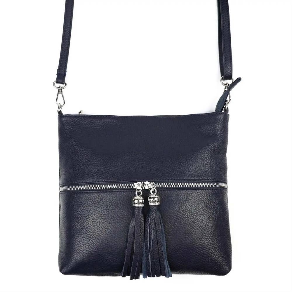 OBC Made In Italy DAMEN LEDER TASCHE Bodybag Schultertasche CrossOver Umhängetasche Handtasche Ledertasche Damentasche Crossbody