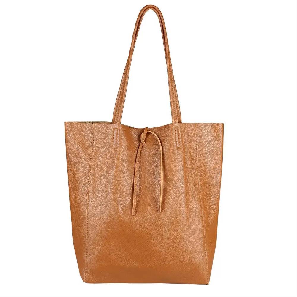 OBC Made In Italy DAMEN LEDER TASCHE DIN-A4 Shopper Schultertasche Henkeltasche Tote Bag