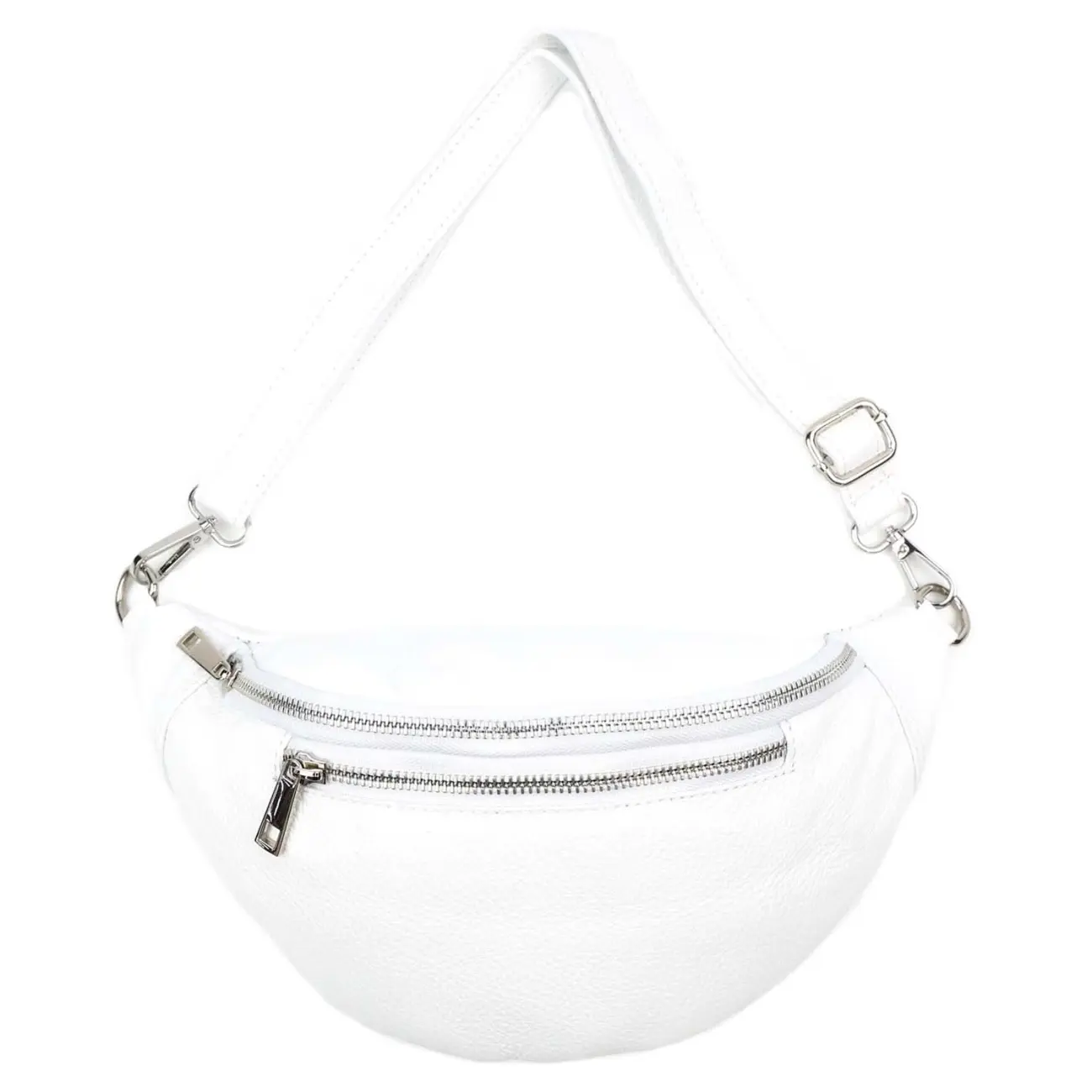 OBC MADE IN ITALY DAMEN LEDER TASCHE Gürteltasche Crossbody Hüfttasche Bauchtasche Umhängetasche Schultertasche Brusttasche CrossOver Ledertasche Bodybag