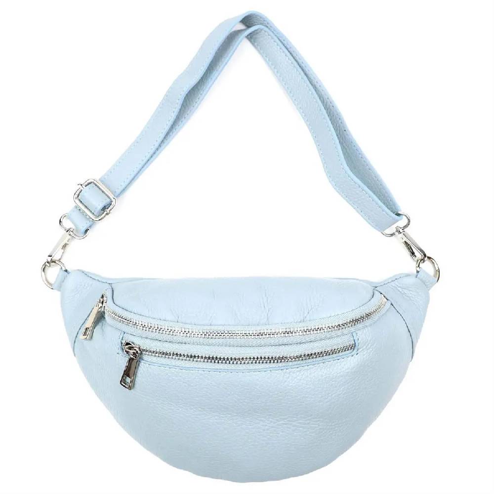 OBC MADE IN ITALY DAMEN LEDER TASCHE Gürteltasche Crossbody Hüfttasche Bauchtasche Umhängetasche Schultertasche Brusttasche CrossOver Ledertasche Bodybag