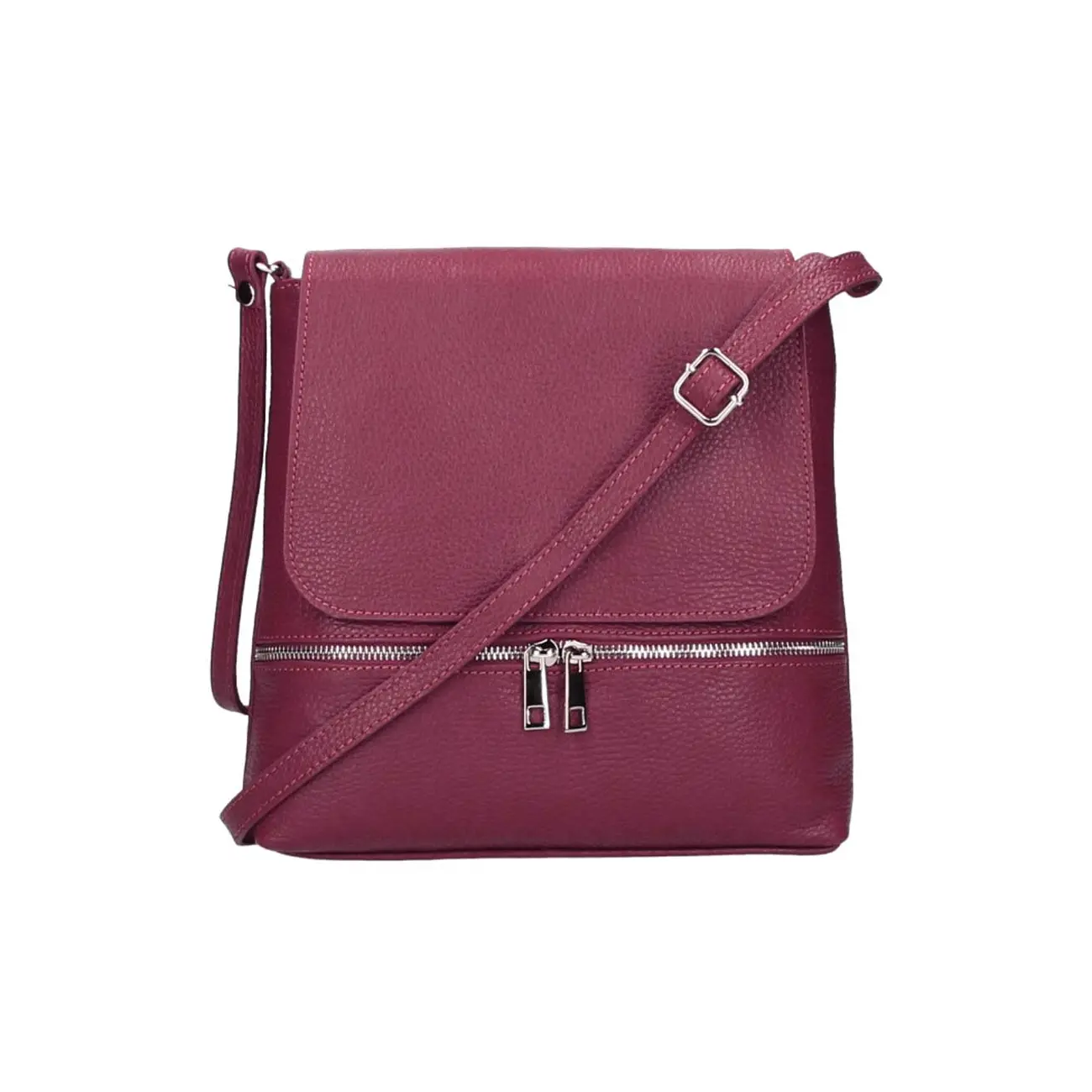 OBC Made In Italy DAMEN LEDER TASCHE Messenger Crossbody Handtasche Schultertasche CrossOver Umhängetasche Shopper Damentasche Überschlagtasche Tablettasche Bis Ca. 7-9 Zoll