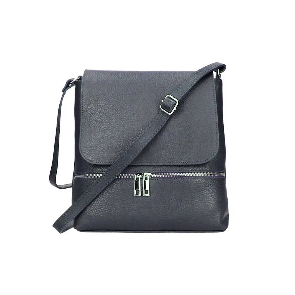 OBC Made In Italy DAMEN LEDER TASCHE Messenger Crossbody Handtasche Schultertasche CrossOver Umhängetasche Shopper Damentasche Überschlagtasche Tablettasche Bis Ca. 7-9 Zoll