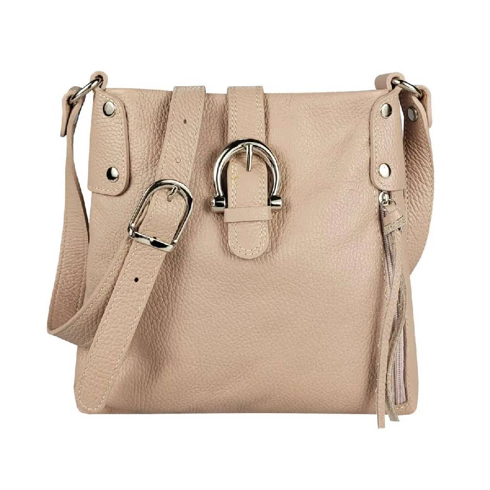 OBC Made In Italy DAMEN LEDER TASCHE Schultertasche CrossOver Handtasche Umhängetasche Bodybag Abendtasche Crossbody Ledertasche
