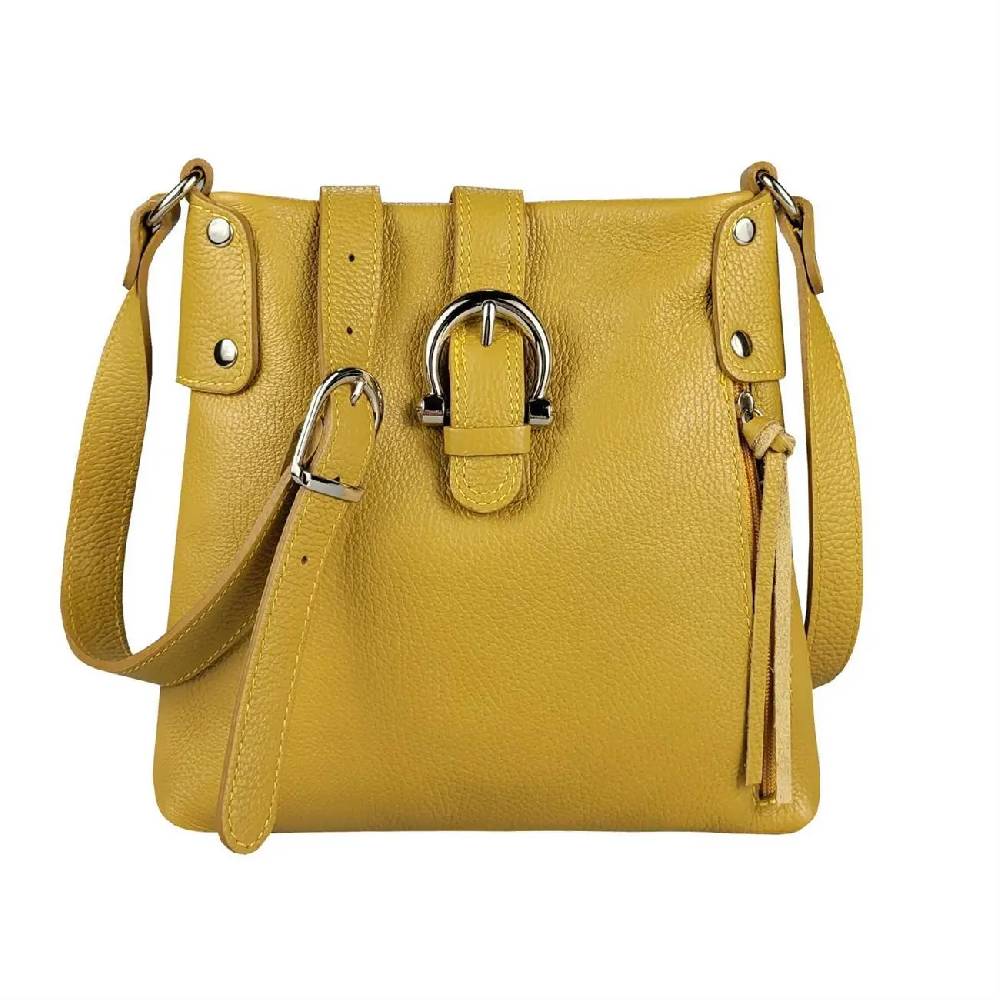 OBC Made In Italy DAMEN LEDER TASCHE Schultertasche CrossOver Handtasche Umhängetasche Bodybag Abendtasche Crossbody Ledertasche