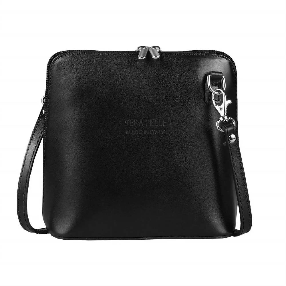 OBC Made In Italy Damen Leder Tasche Schultertasche Umhängetasche Strauß CrossbodyTheatertasche Cross-Over Abendtasche