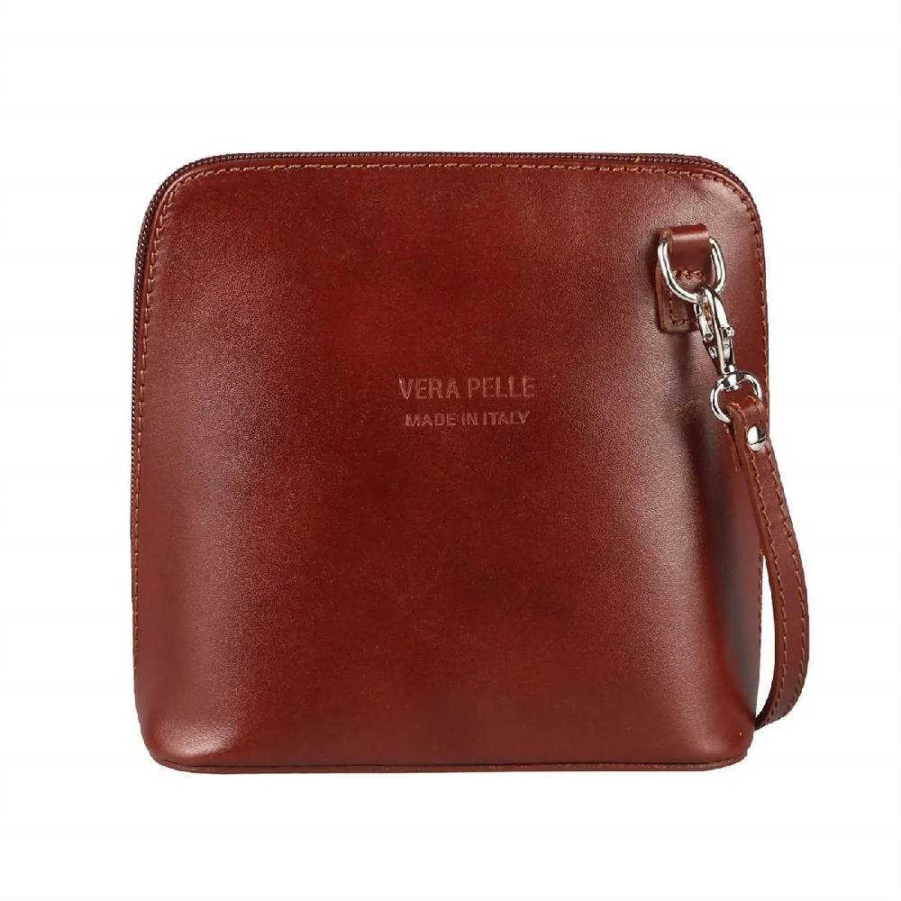 OBC Made In Italy Damen Leder Tasche Schultertasche Umhängetasche Strauß CrossbodyTheatertasche Cross-Over Abendtasche