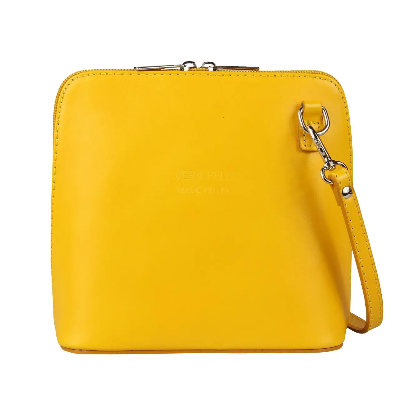 OBC Made In Italy Damen Leder Tasche Schultertasche Umhängetasche Strauß CrossbodyTheatertasche Cross-Over Abendtasche