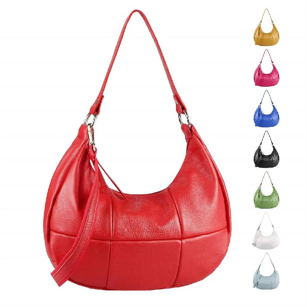 OBC Made in Italy Damen Leder Tasche Shopper Schultertasche Handtasche Umhängetasche Hobo Bag Ledertasche CrossBody City Bag Crossover OBC Made in Italy Damen Leder Tasche Shopper Schultertasche Handtasche Umhängetasche Hobo Bag Ledertasche CrossBody City Bag Crossover