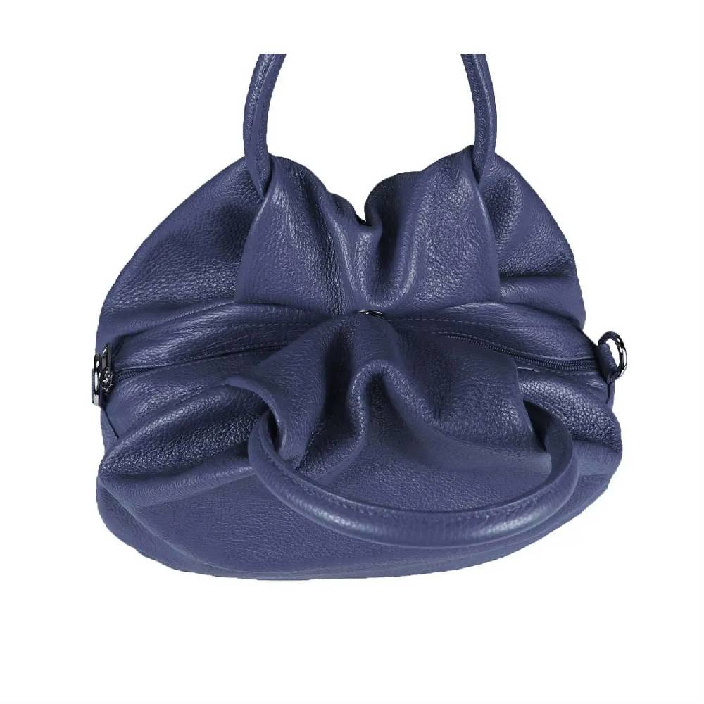 OBC Made In Italy Damen Ledertasche Hobo Bag Shopper Handtasche Umhängetasche Schultertasche Beuteltasche IT11