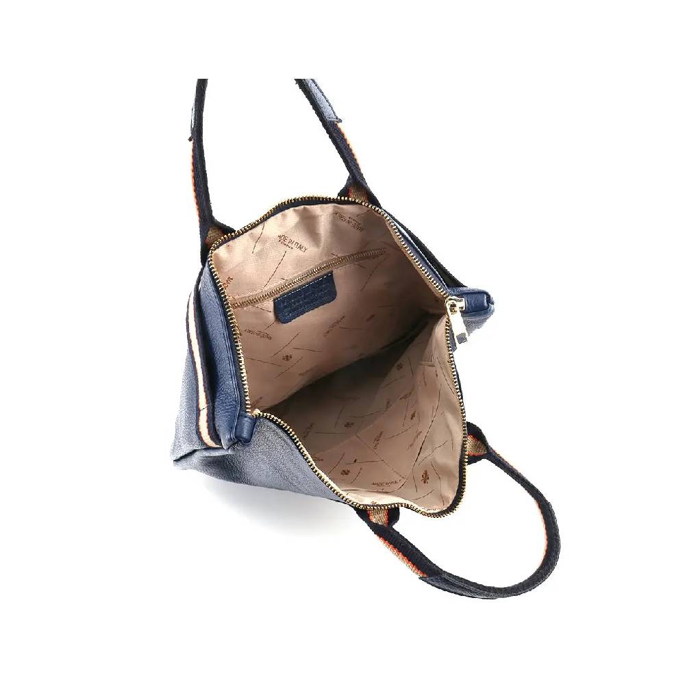 OBC Made In Italy XXL Damen Leder Rucksack Tasche Shopper Handtasche Schultertasche Cityrucksack Daypack Ledertasche Freizeitrucksack