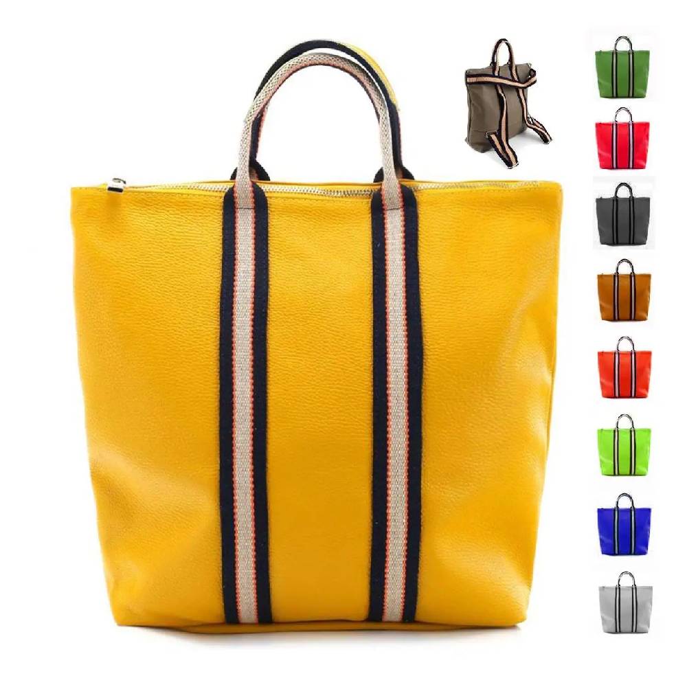 OBC Made in Italy XXL Damen Leder Rucksack Tasche Shopper Handtasche Schultertasche Cityrucksack Daypack Ledertasche Freizeitrucksack OBC Made in Italy XXL Damen Leder Rucksack Tasche Shopper Handtasche Schultertasche Cityrucksack Daypack Ledertasche Freizeitrucksack