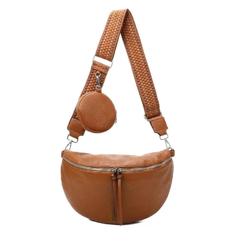 OBC XL Damen Tasche Crossbody Gürteltasche Messenger-Tasche Hüfttasche Bauchtasche Umhängetasche Cross-Over Bodybag Schultertasche Handytasche Leder Optik