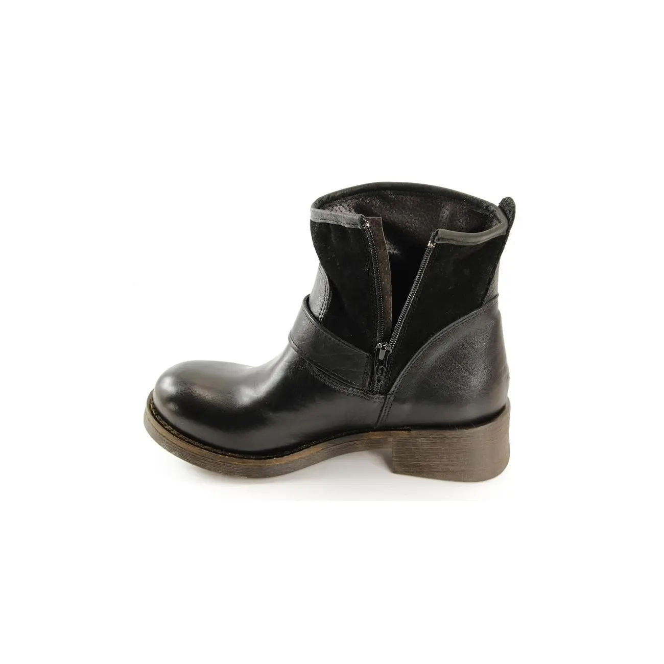 Ovye By Cristina Lucchi Echt Leder Stiefel Stiefeletten Schuhe Ankle Boots Biker